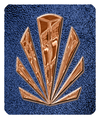 DF35-602-CP-SH-BL Copper Sunburst Shimmer Blue